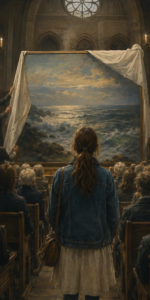 My Friends editorial scene: A monumental seascape revealed at an auction