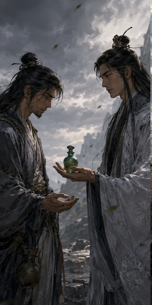 《凡人修仙：下山捡到小绿瓶，老头要修仙》编辑视觉：人物面对核心冲突
