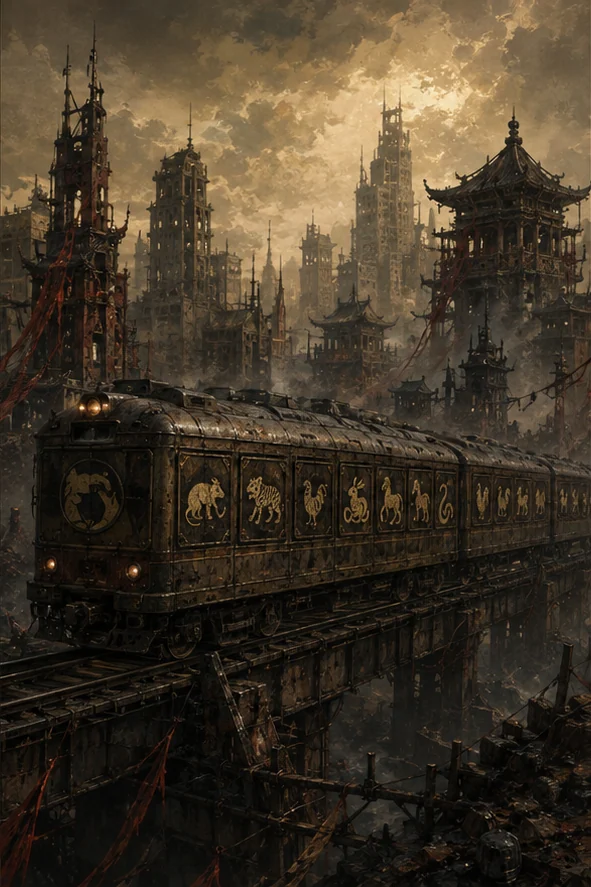 《十日终焉》编辑视觉：废土上的生肖列车