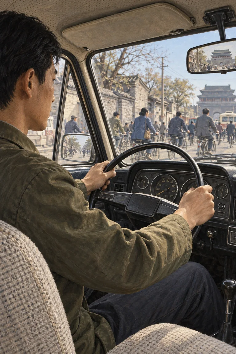 《我在1984当祥子》：方向盘前