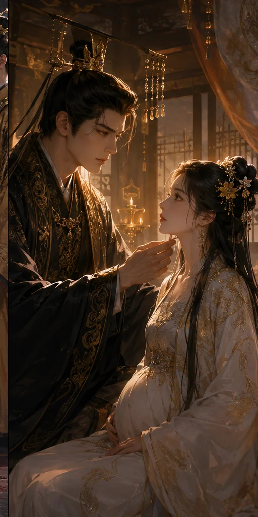 《抢我婚约嫁太子？我携孕肚嫁皇帝》编辑视觉：情感与命运的转折时刻