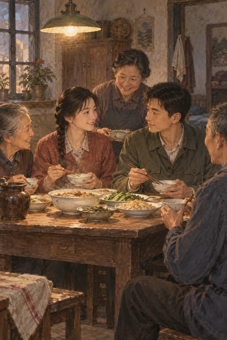 《替嫁残疾英雄，婆家宠我青云志》：一家人的暖意