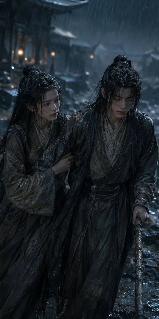 《死遁后，成了盲眼王爷的白月光》编辑视觉：人物面对核心冲突