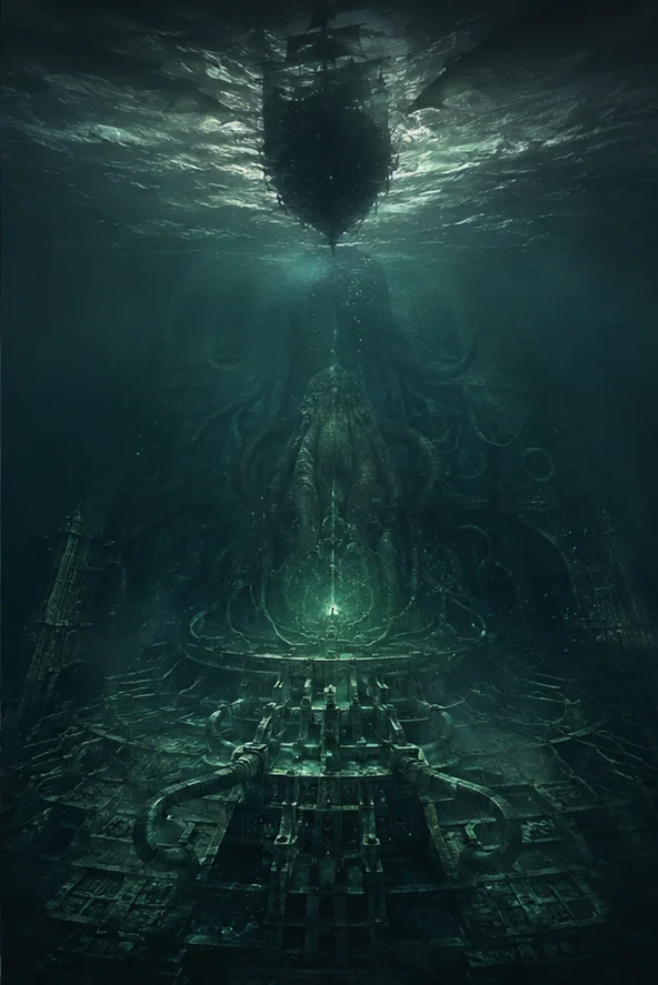 《深海余烬》编辑视觉：深海下苏醒的古代轮廓