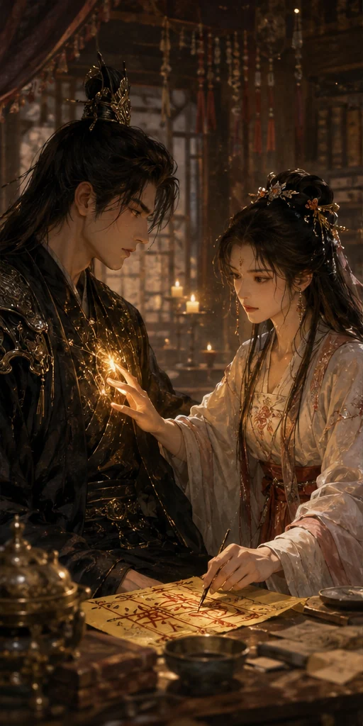 《皇叔借点功德，王妃把符画猛了》编辑视觉：人物面对核心冲突