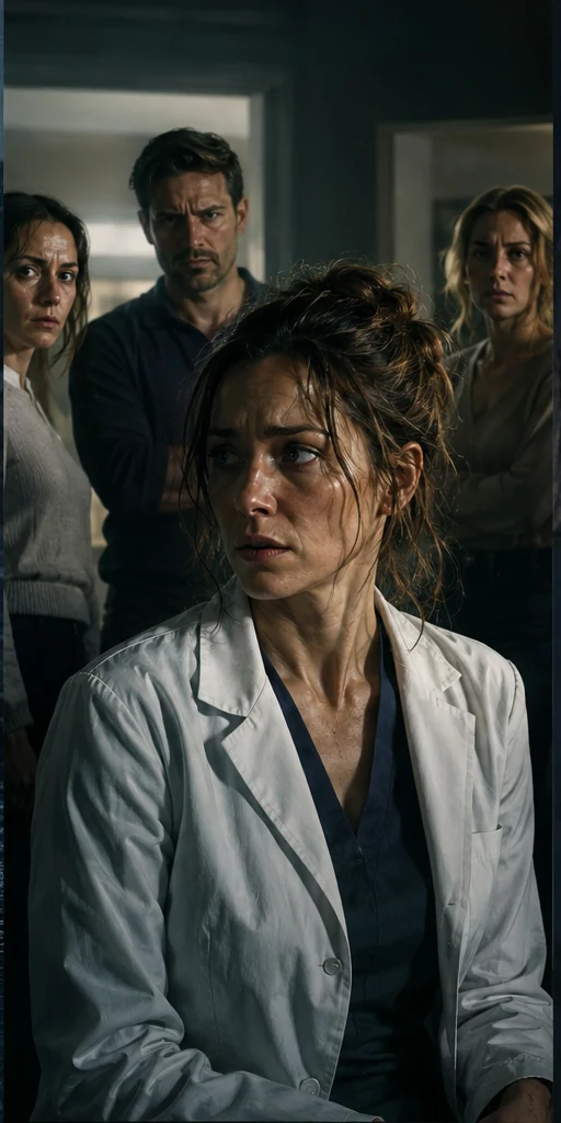Brain Damage editorial visual: Characters facing the central conflict