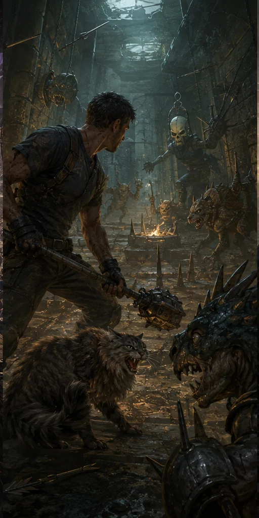 Dungeon Crawler Carl editorial visual: Characters facing the central conflict
