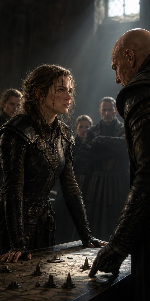 Iron Flame editorial visual: Characters facing the central conflict