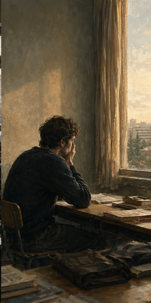 La solitude des professeurs est infinie editorial visual: An emotional turning point