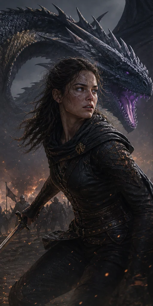 Onyx Storm editorial visual: Characters facing the central conflict