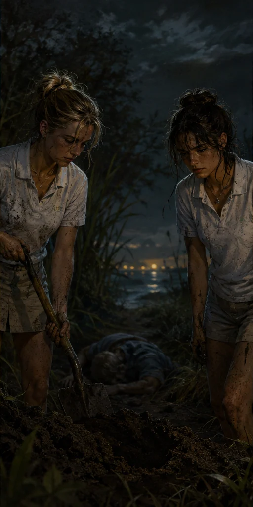 Our Deadly Summer editorial visual: Characters facing the central conflict