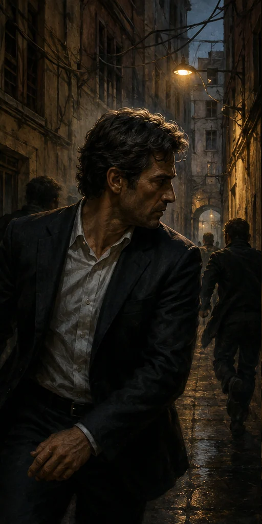 Ransom editorial visual: Characters facing the central conflict