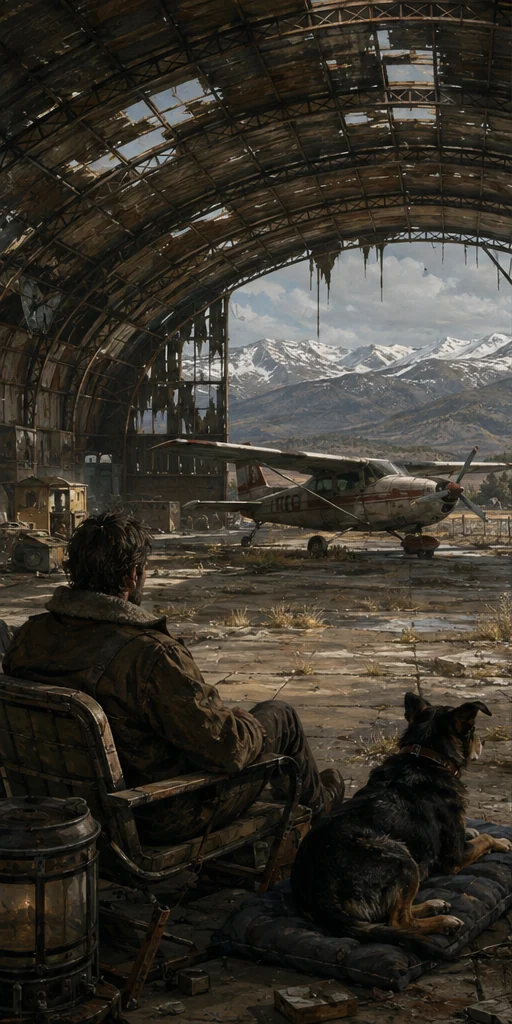 The Dog Stars editorial visual: Story world and signature setting