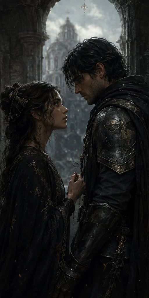 The Knight and the Moth editorial visual: Characters facing the central conflict