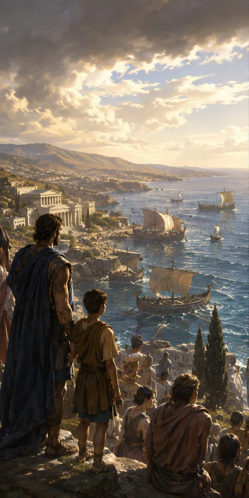 The Odyssey editorial visual: Story world and signature setting