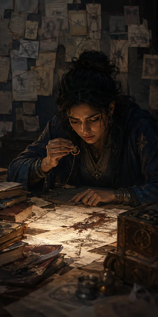 The Raven Scholar editorial visual: Characters facing the central conflict