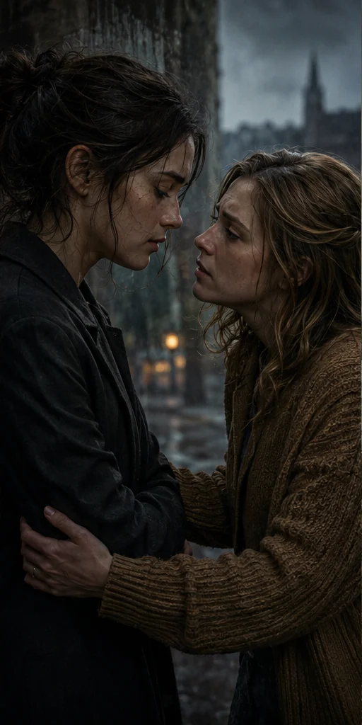 The Truth About Ruby Cooper editorial visual: Characters facing the central conflict