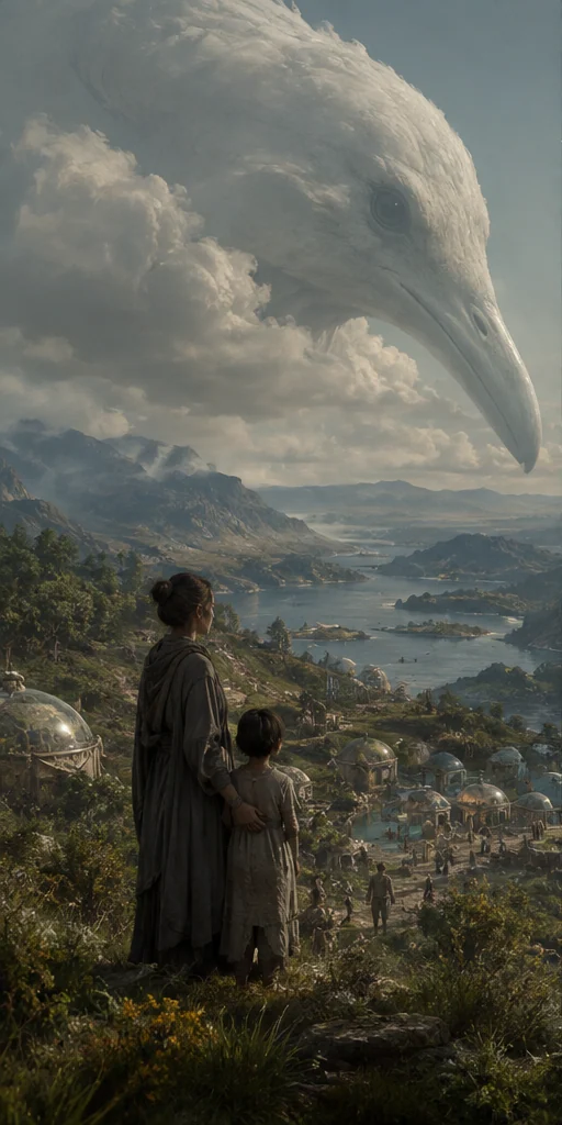 Under the Eye of the Big Bird editorial visual: Story world and signature setting